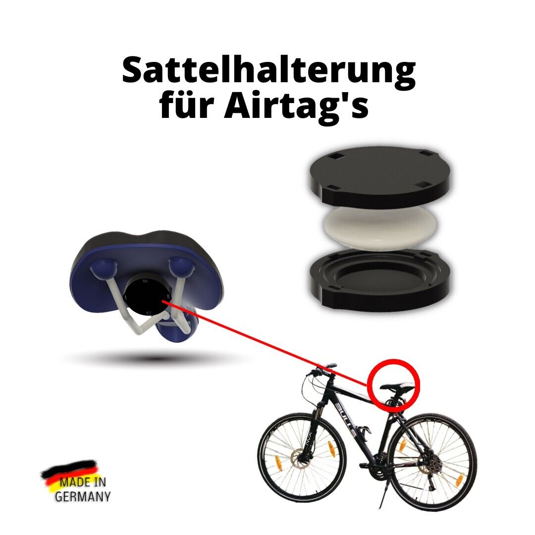 airtag zubehör fahrrad Für Apple AirTag Fahrrad Halterung für den Sattel Universal Case E-Bik – 3DHerb