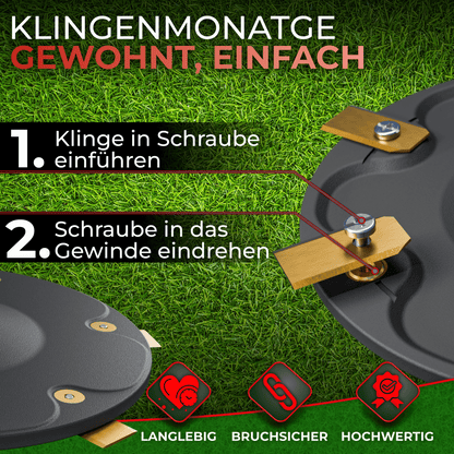 6er Messerscheibe für Segway Navimow i Serie i105E , i108e und i110n 6 Klingen Messerteller - glasfaserverstärkt extrem Robust - für einen tollen Rasen