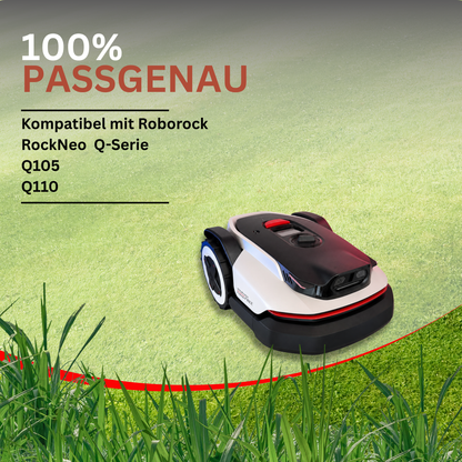 7 Klingen Messerscheibe kompatibel mit Roborock RockNeo Q105 & Q110 inkl. Klingen, hochwertiges Mähroboter Upgrade