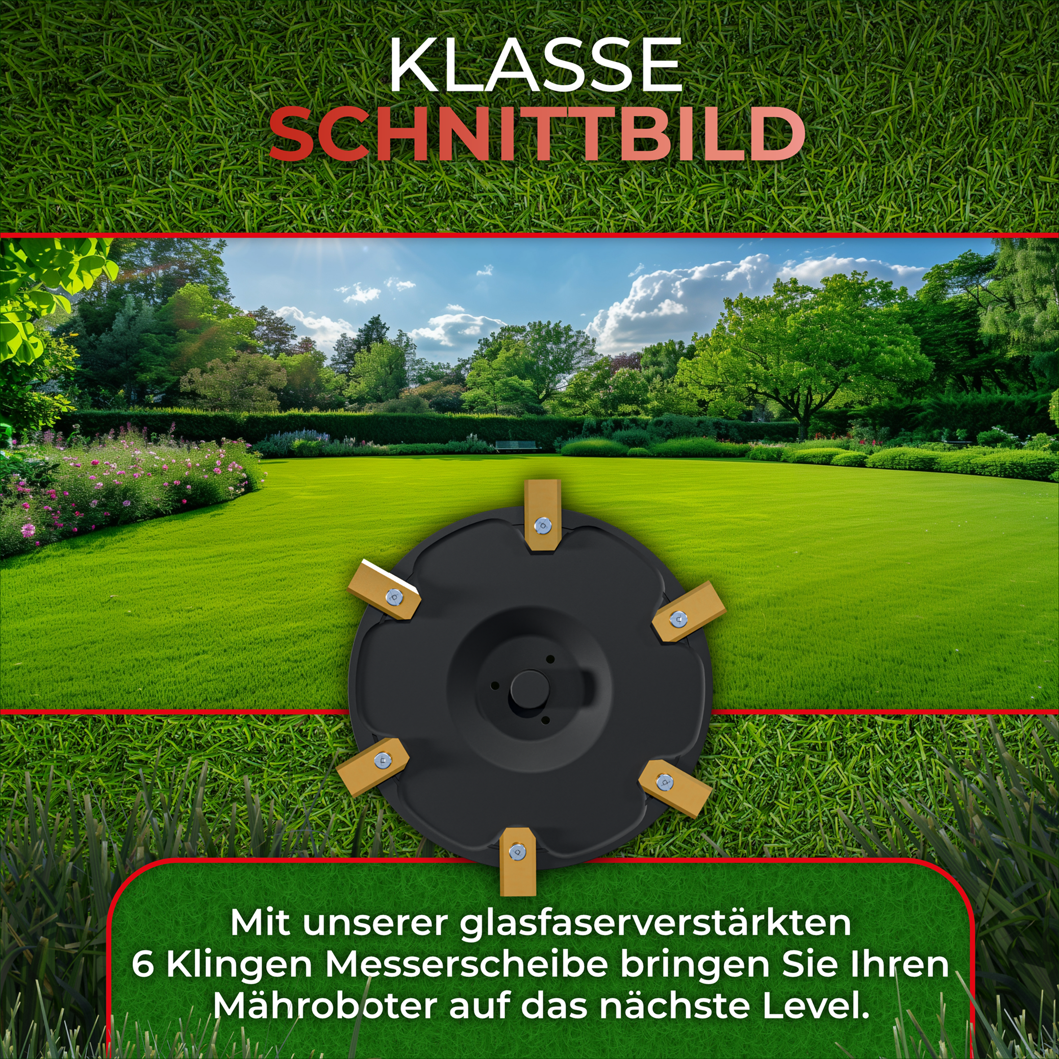 Heavy Duty Messerscheibe Aus Edelstahl/Alu Für Segway Navimow H500e/h800e/h1500e – Mit 7 Klingen Für Perfekten Rasenschnitt
