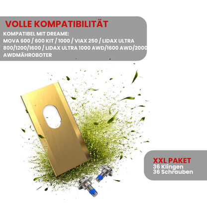 36 x Messer - Klingen für Dreame Mova, Viax, Lidax