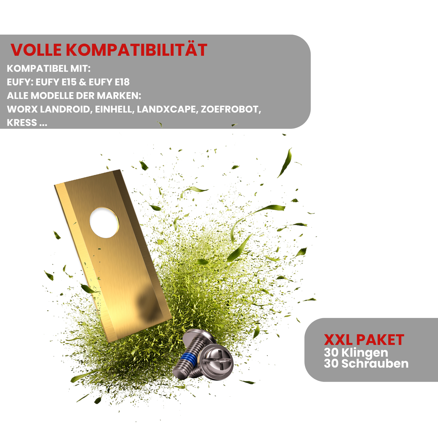 30 x Messer - Klingen für Eufy