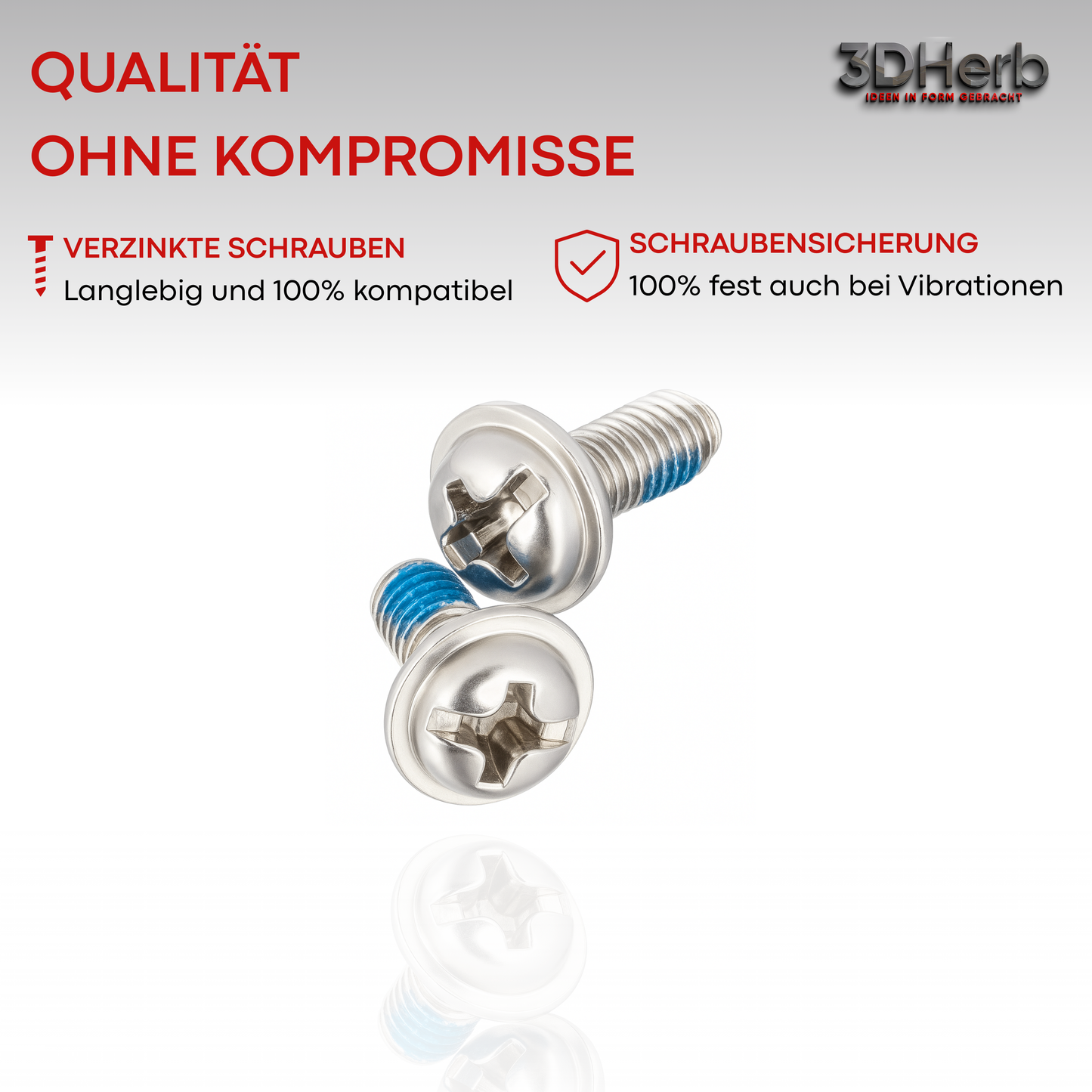 36 x Premium Titan Ersatzmesser + Schrauben mit Sicherung , Ersatzklingen kompatibel mit ECOVACS Goat Mähroboter -für langen, scharfen Schnitt (36er Set Klingen) - titancarbit beschichtet