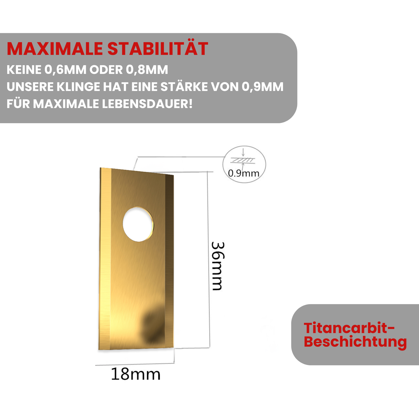 30 x Messer - Klingen für Eufy