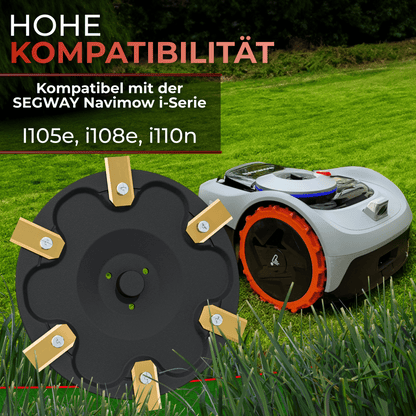 6er Messerscheibe für Segway Navimow i Serie i105E , i108e und i110n 6 Klingen Messerteller - glasfaserverstärkt extrem Robust - für einen tollen Rasen