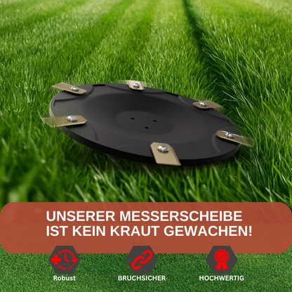 6er Messerscheibe kompatibel mit ECOVACS Goat O500, O800, O1200, G1-800, G1-2000, G1 - Premium Mähteller aus glasfaserverstärktem Kunststoff für 6 Klingen