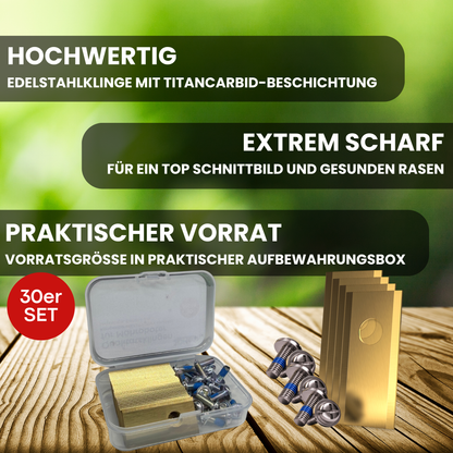 30 x Messer - Klingen für Eufy, Worx, Bosch Visimow, Einhell uvm.