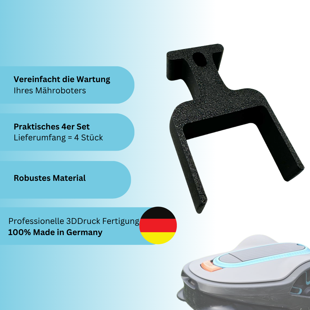 4x Demontage Werkzeug Tool Schlüssel kompatibel zu Gardena SILENO City Life Minimo Husqvarna Mähroboter wie 00059-32.156.01 Made in Germany