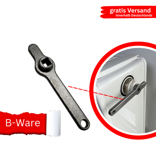Entlüftungsschlüssel Heizungsschlüssel Heizkörper Entlüftungsgriff V2A B-WARE
