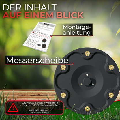 6er Messerscheibe für Segway Navimow i Serie i105E , i108e und i110n 6 Klingen Messerteller - glasfaserverstärkt extrem Robust - für einen tollen Rasen