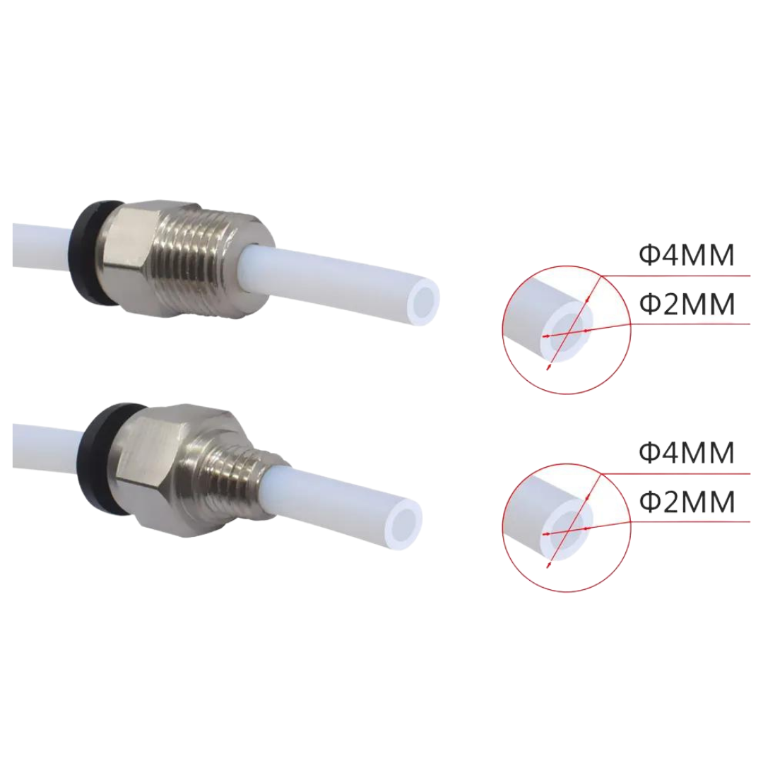 PC4-M6 PC4-01 M10 Steckverbinder 3D-Drucker Pneumatik PTFE Verbinder Push Fit