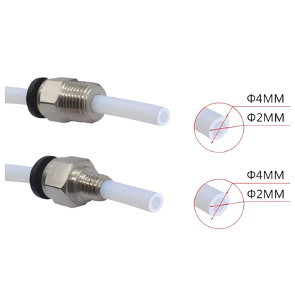 PC4-M6 PC4-01 M10 Steckverbinder 3D-Drucker Pneumatik PTFE Verbinder Push Fit