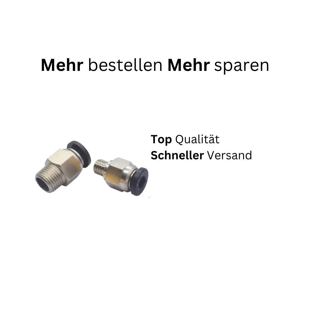 PC4-M6 PC4-01 M10 Steckverbinder 3D-Drucker Pneumatik PTFE Verbinder Push Fit