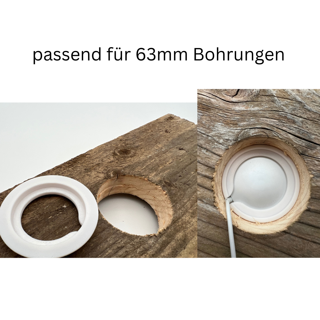 Für Apple MagSafe Halter - Unterputz DIY Einbaurahmen Schreibtisch V02