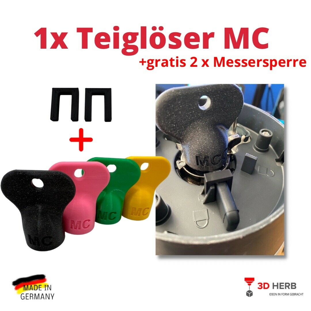 Monsieur Cuisine Connect / Smart Teigblume Teiglöser Drehhilfe + 2x Messerfix