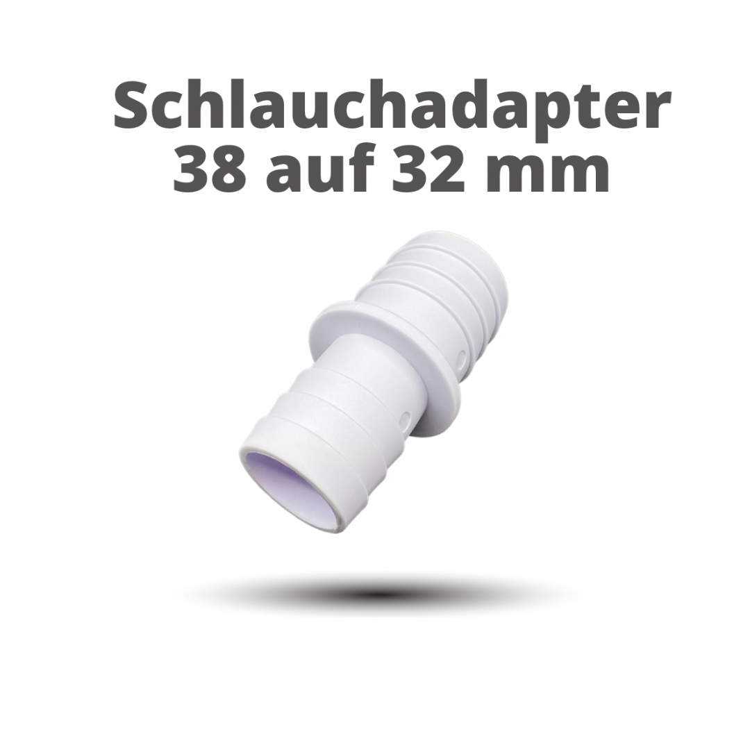 Pool Schlauchverbinder 32-38mm - Schlauchtülle Poolschlauch Adapter