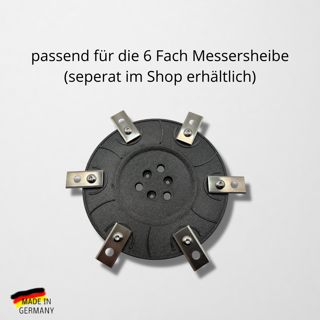 Ersatzmesser und M5 Schrauben für 6er Messerscheibe Worx Landroid - WR141E WR167E