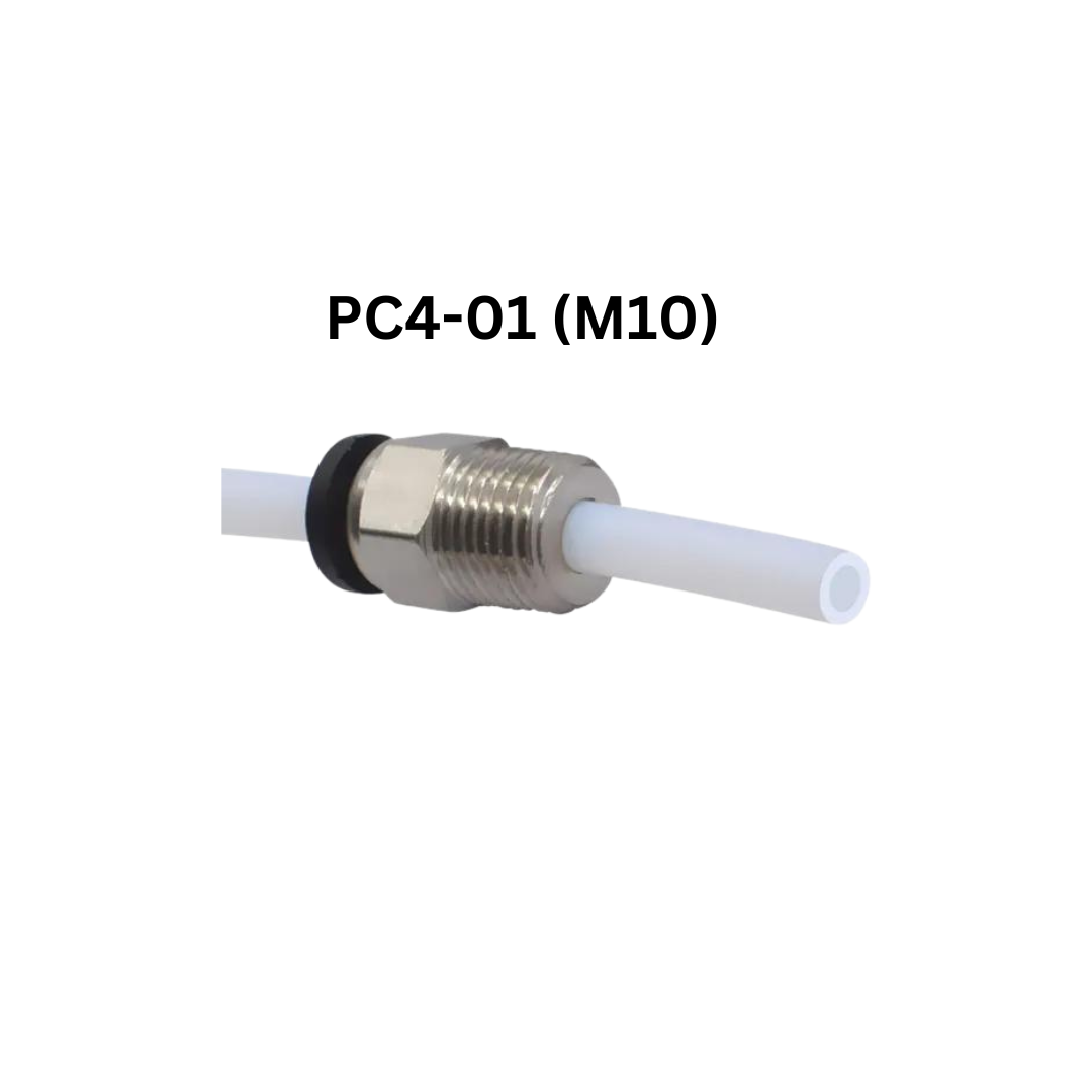 PC4-M6 PC4-01 M10 Steckverbinder 3D-Drucker Pneumatik PTFE Verbinder Push Fit