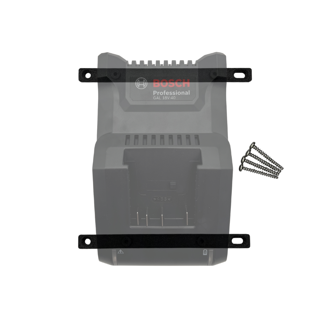 Für Bosch GAL 18V-40 Wandhalterung Akku Ladegerät - Wandhalter inkl. Schrauben