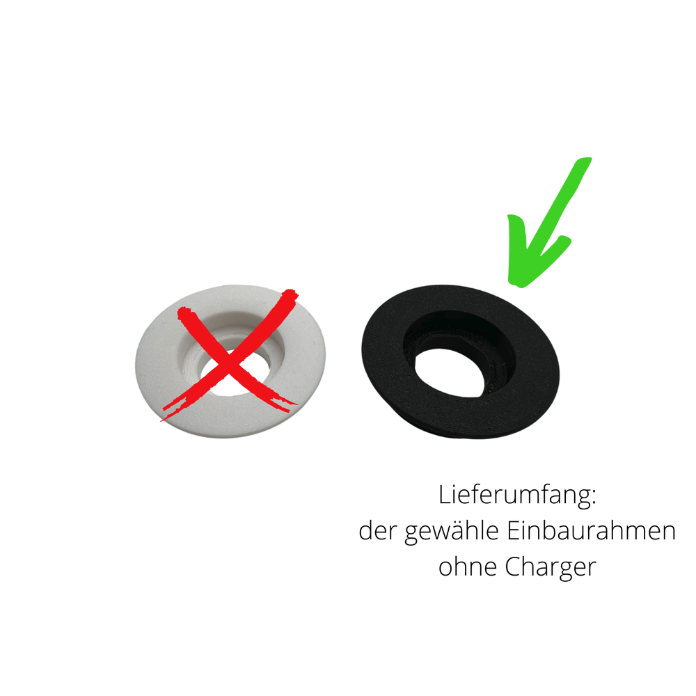 Für Apple Watch Charger Halter - Unterputz DIY Einbaurahmen Schreibtisch, Büro