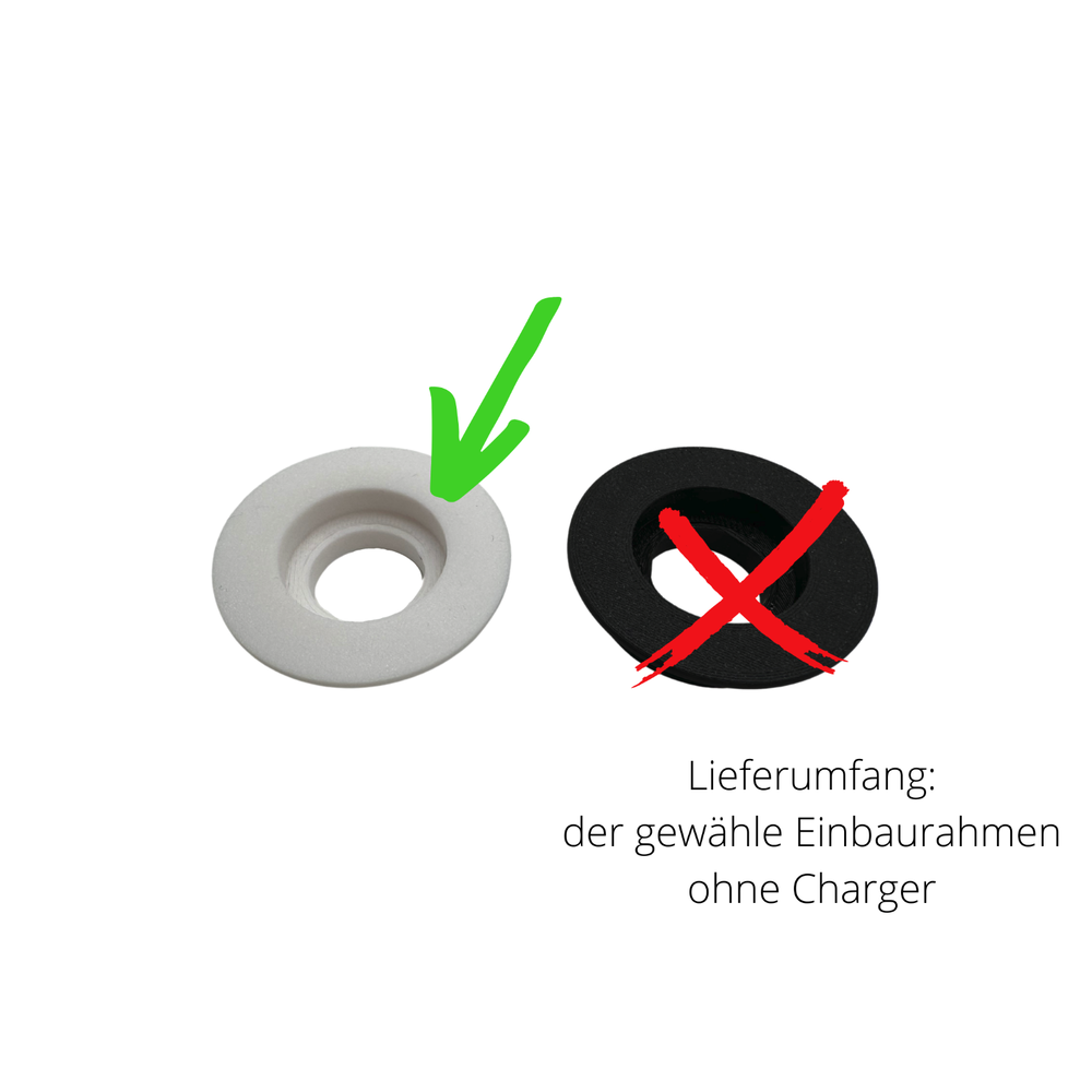 Für Apple Watch Charger Halter - Unterputz DIY Einbaurahmen Schreibtisch, Büro