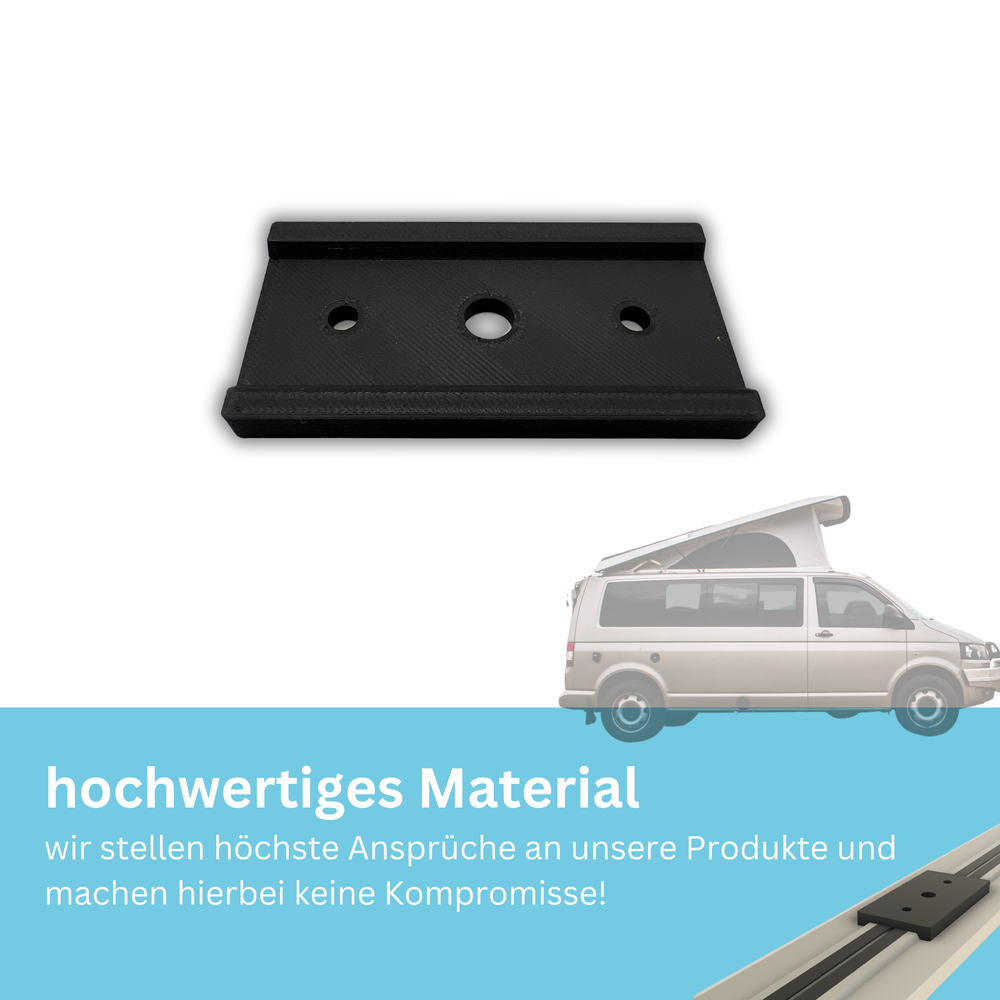 5x Unterlage Profilschiene Multiflexboard Konsole Möbel VW T5 T6 T6.1 Multivan